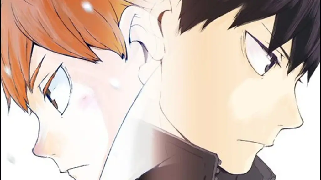 Gambar Hinata dan Kageyama sedang bermain voli