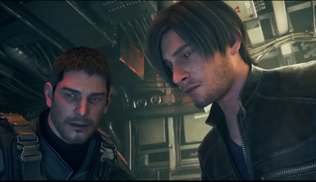 Leon Kennedy dan Chris Redfield dalam Resident Evil Vendetta