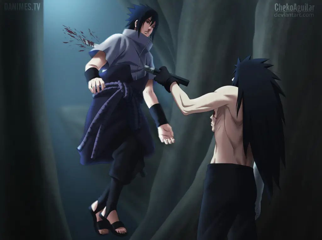 Naruto dan Sasuke melawan Madara bersama-sama