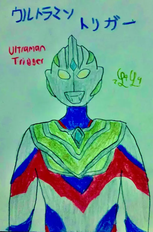 Ultraman Trigger bekerja sama dengan timnya