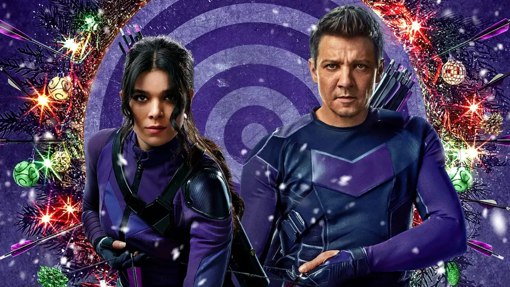 Clint Barton dan Kate Bishop dalam aksi