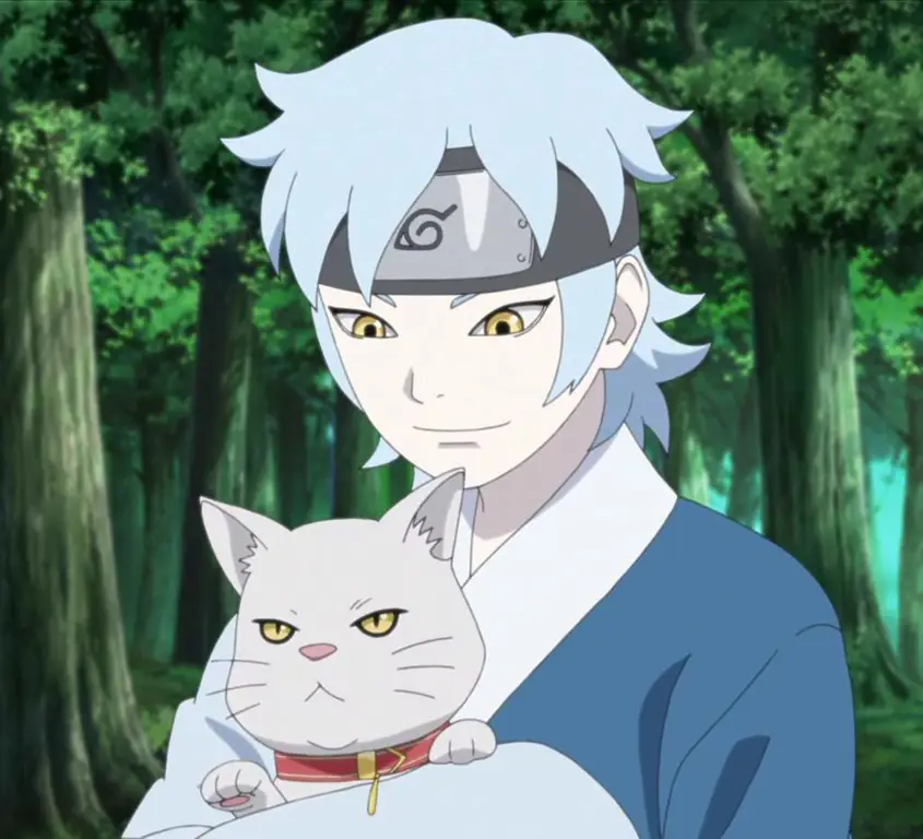 Mitsuki dan Boruto bekerja sama dalam sebuah misi