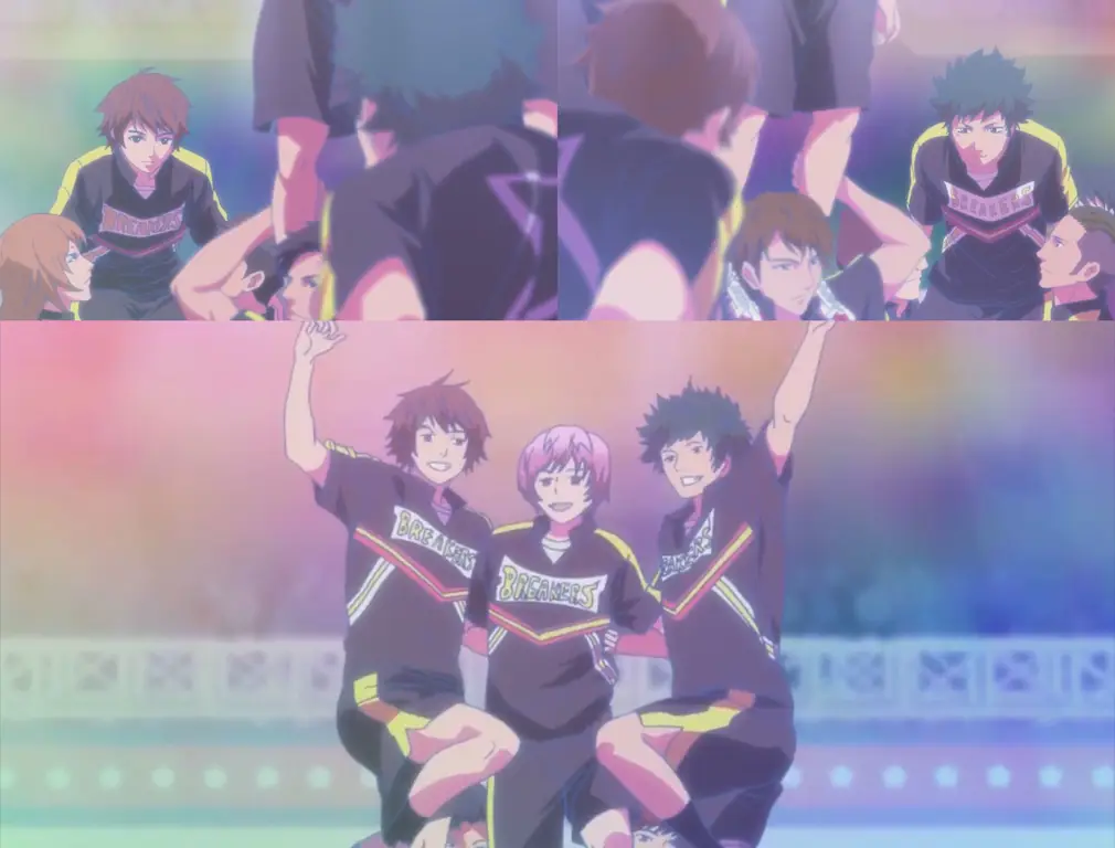 Tim cheerleading anime yang kompak dan bersemangat