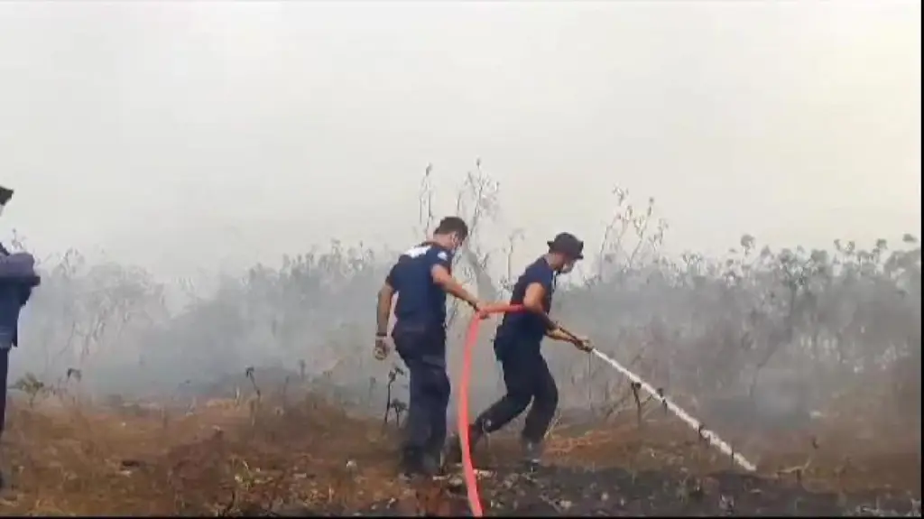 Gambar kerusakan akibat kebakaran di Bandar Lampung