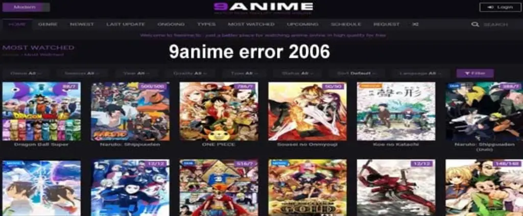 Gambar kesalahan situs web 9anime