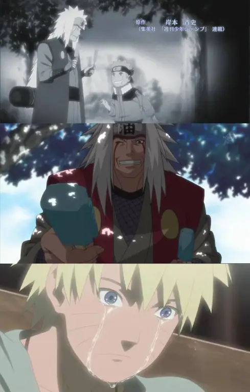 Naruto menangis atas kematian Jiraiya