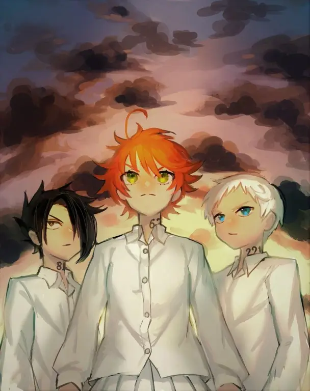 Gambar kunci dari anime The Promised Neverland