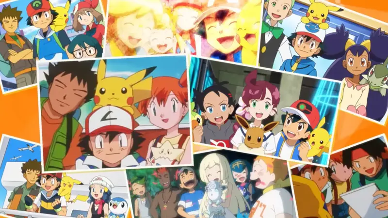 Menonton anime Pokemon bersama teman-teman