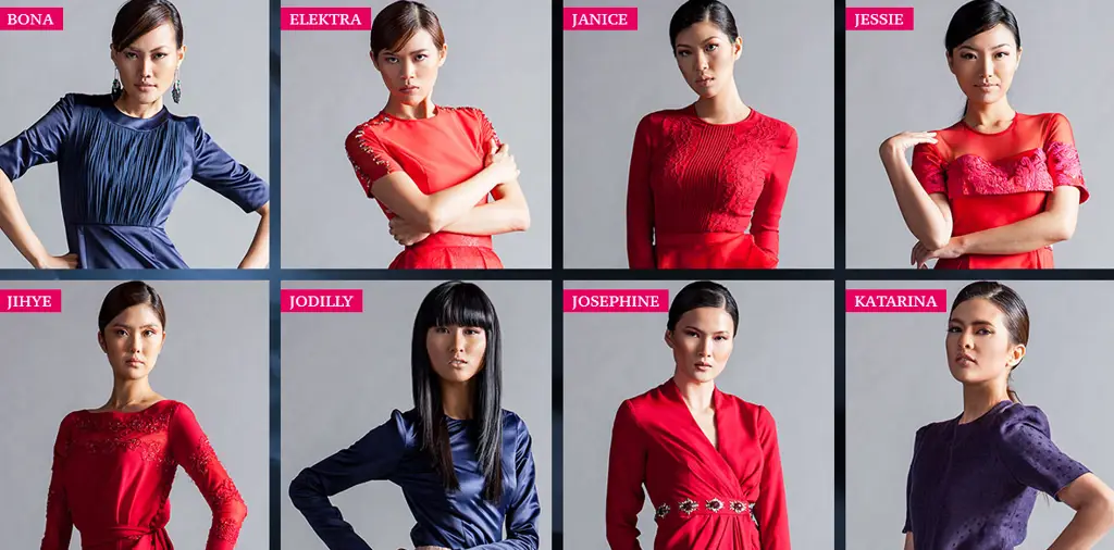 Para kontestan Asia's Next Top Model Cycle 6 dalam sesi pemotretan