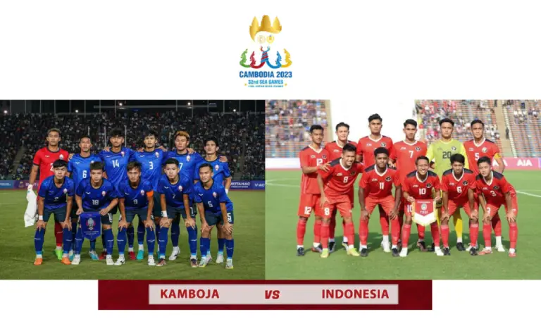 Pertandingan Sepak Bola Indonesia vs Kamboja