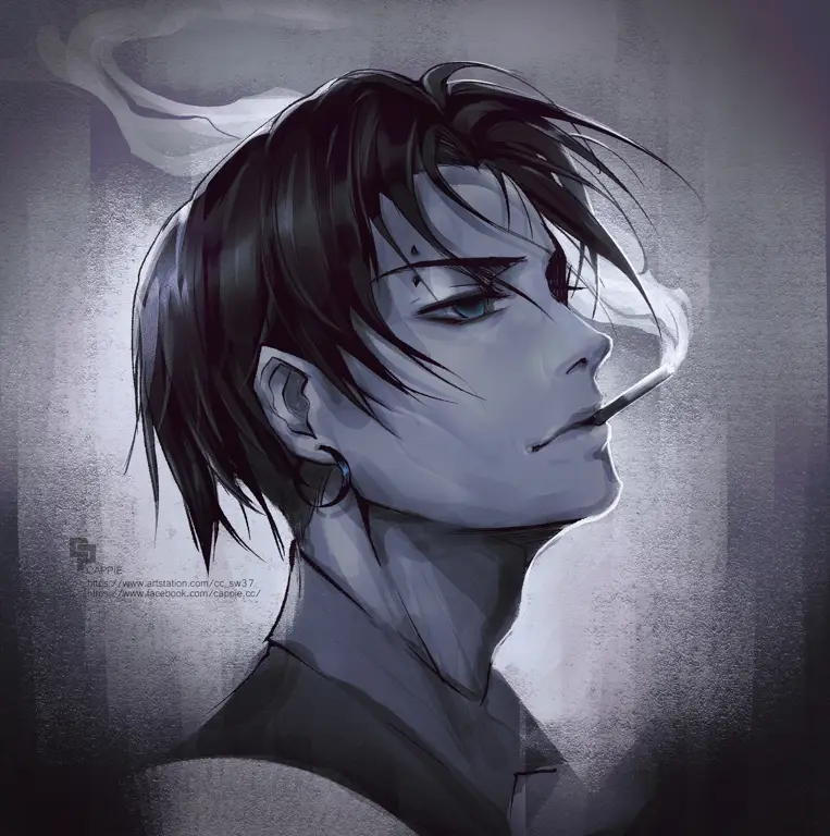 Gambar Levi Ackerman dari Attack on Titan