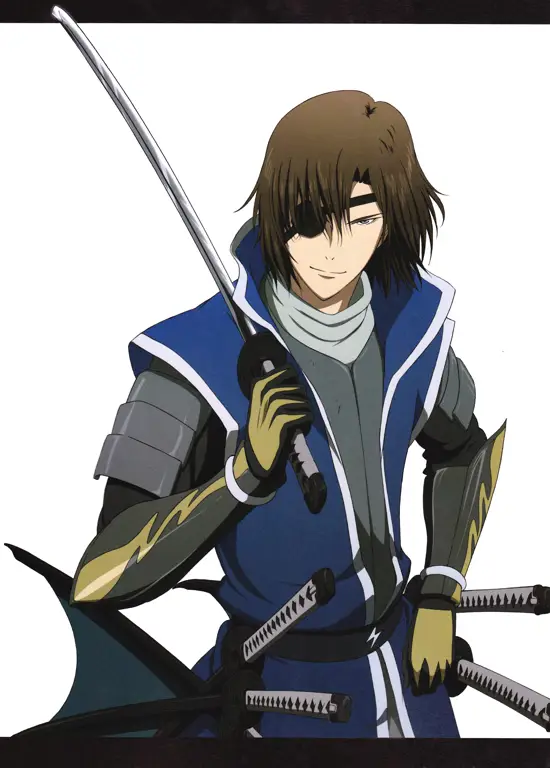 Potret Date Masamune dalam anime Sengoku Basara