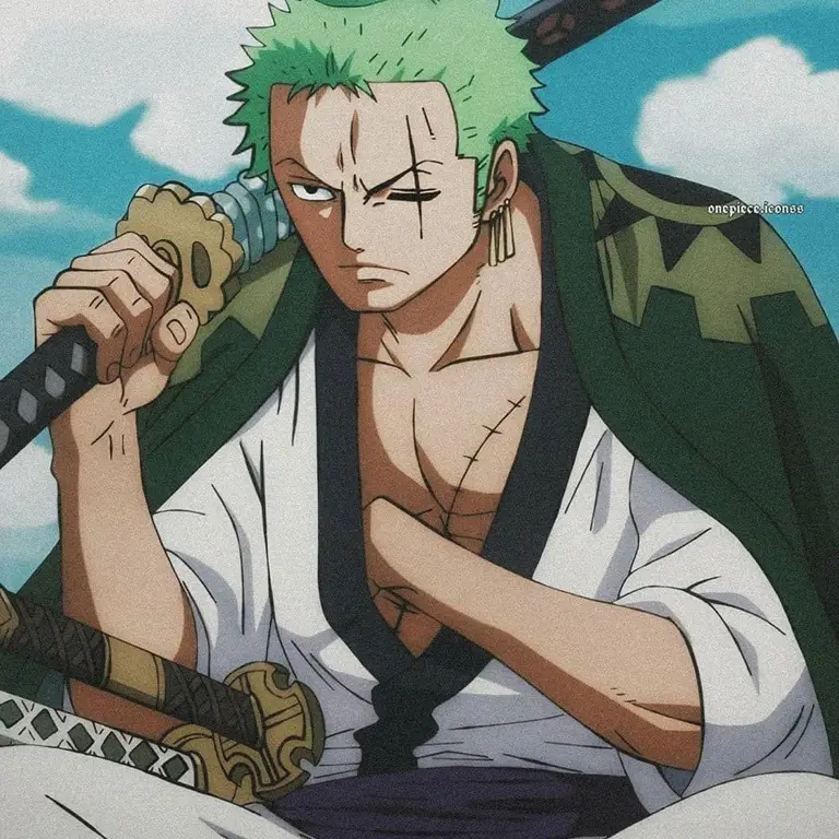 Ketampanan Zoro yang Legendaris Gambar Roronoa Zoro dari One Piece