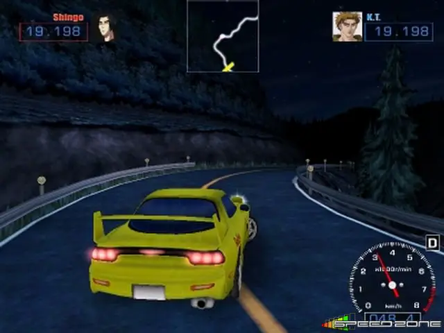 Adegan balap di gunung Initial D