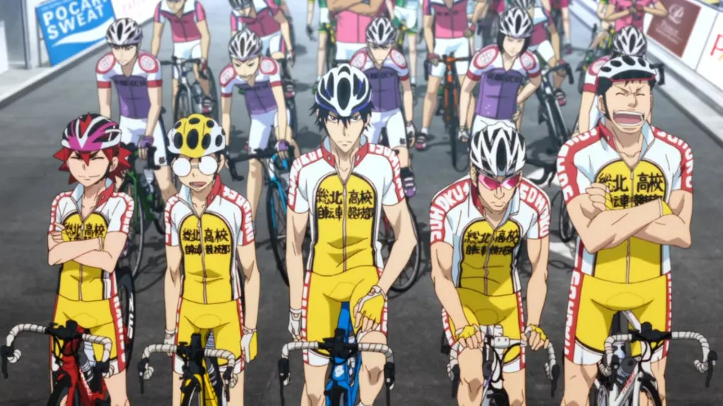 Adegan balap sepeda yang menegangkan dalam Yowamushi Pedal Season 4