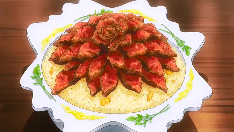 Adegan memasak di Shokugeki no Soma