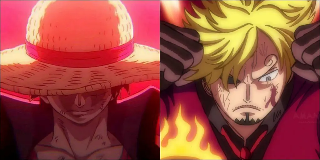 Ketegangan di Puncak Onigashima Pertempuran besar di Onigashima antara aliansi Luffy dan pasukan Kaido