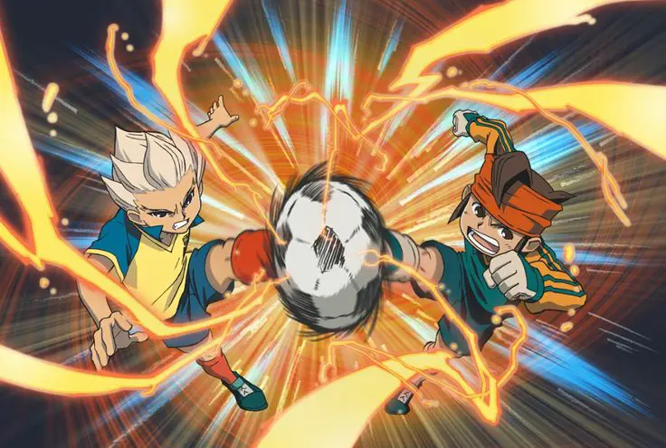 Adegan pertandingan sepak bola dalam anime Jepang