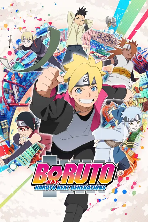 Adegan aksi dari anime Boruto