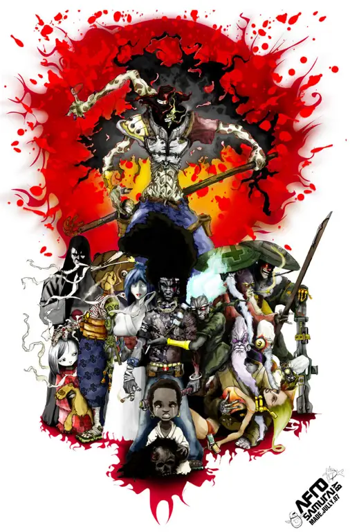 Adegan pertarungan Afro Samurai yang epik