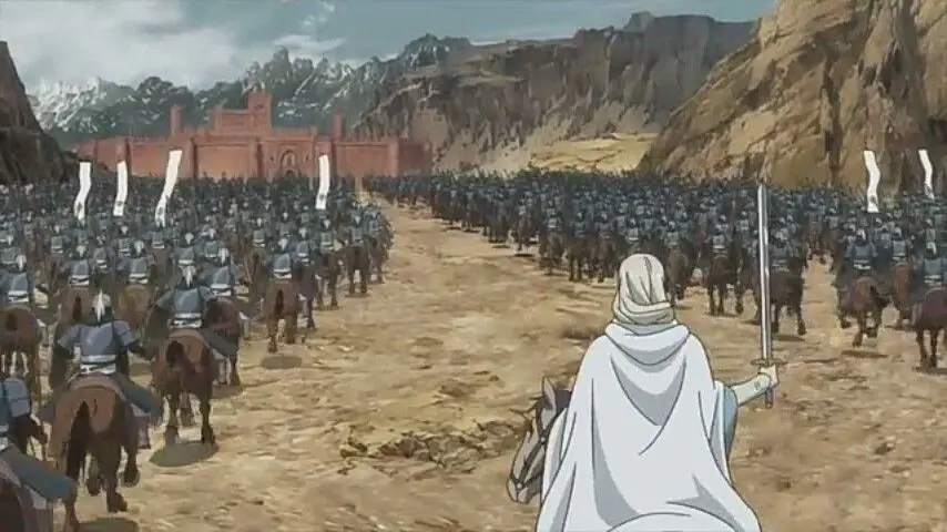 Adegan pertempuran di Arslan Senki