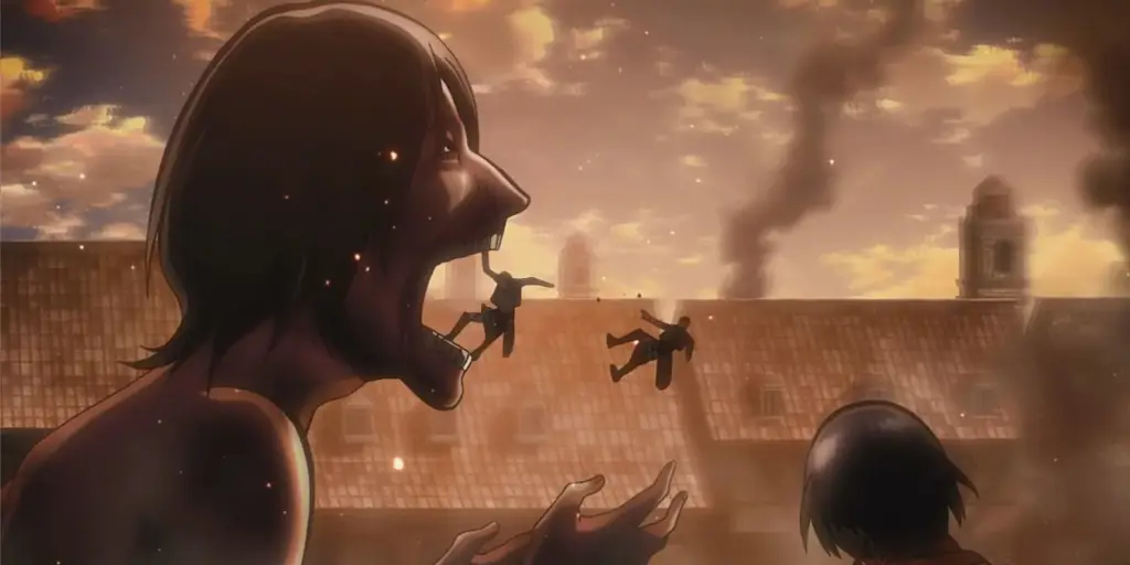 Adegan aksi menegangkan dari Attack on Titan