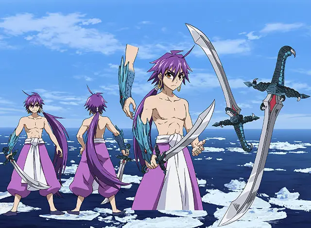 Adegan petualangan Sinbad di anime Magi