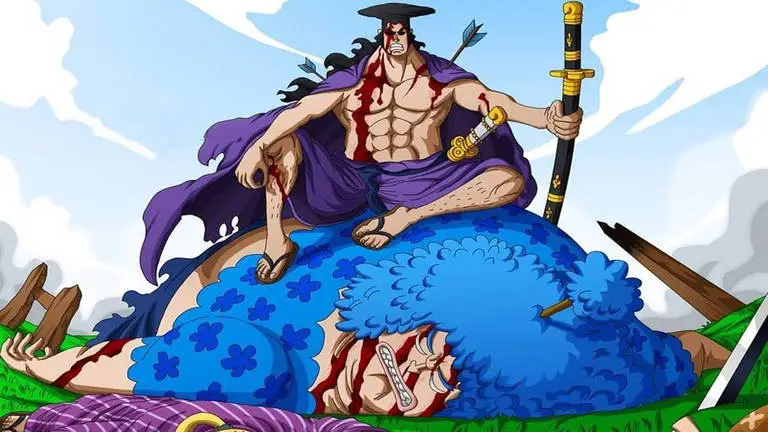 Gambar kilas balik Oden Kozuki di One Piece