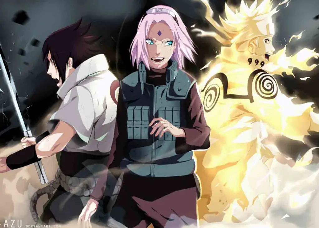 Gambar kilas balik Perang Dunia Shinobi Ketiga di Naruto