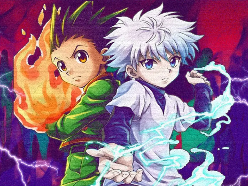 Gambar Killua dan Gon dari Hunter x Hunter