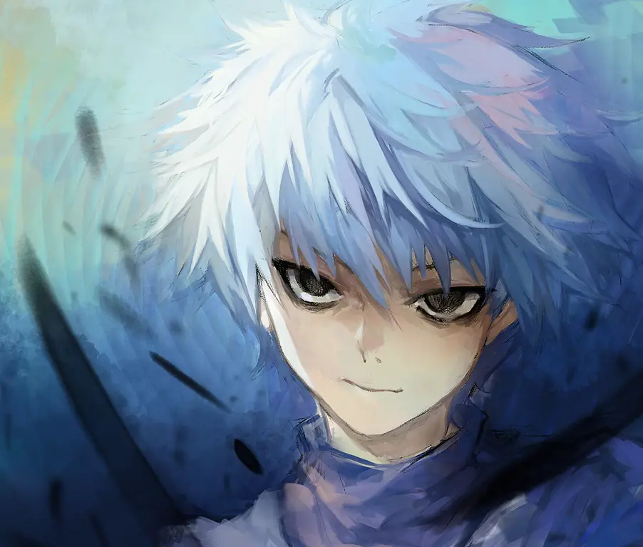 Gambar Killua Zoldyck dari anime Hunter x Hunter