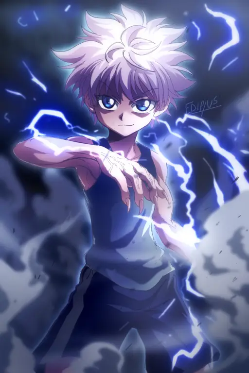 Gambar Killua Zoldyck dari Hunter x Hunter