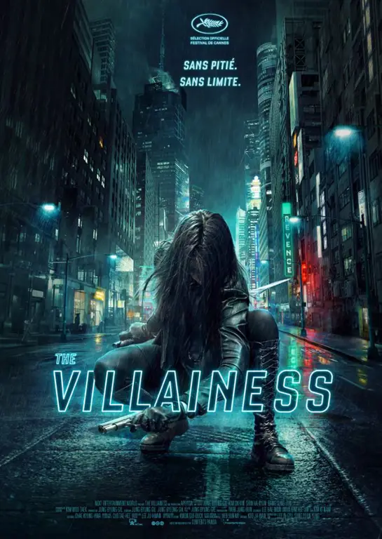 Poster film The Villainess dengan Kim Ok-vin sebagai pemeran utama