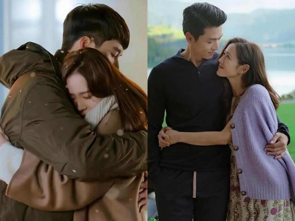 Foto Son Ye-jin dan Hyun Bin dalam drama Crash Landing on You