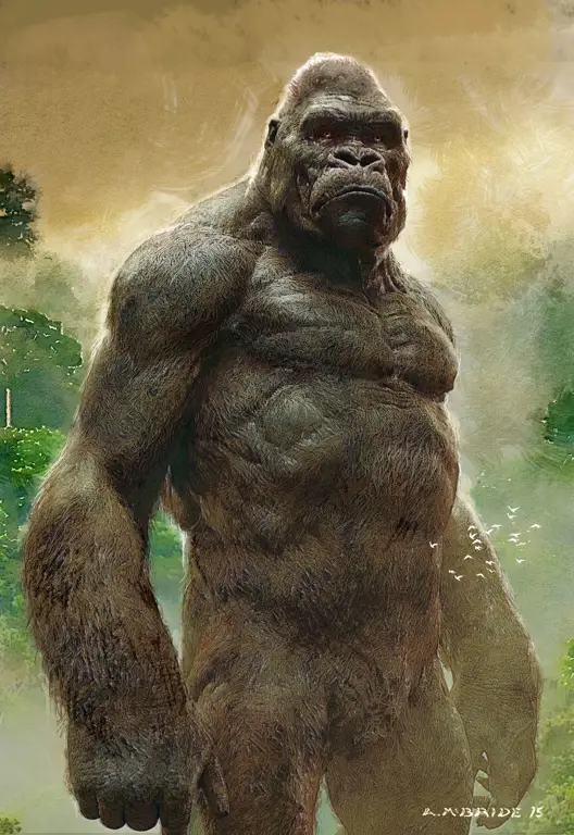 Gambar King Kong di Pulau Tengkorak