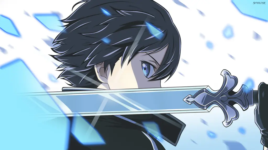 Gambar Kirito dalam aksi di Sword Art Online Alicization War of Underworld