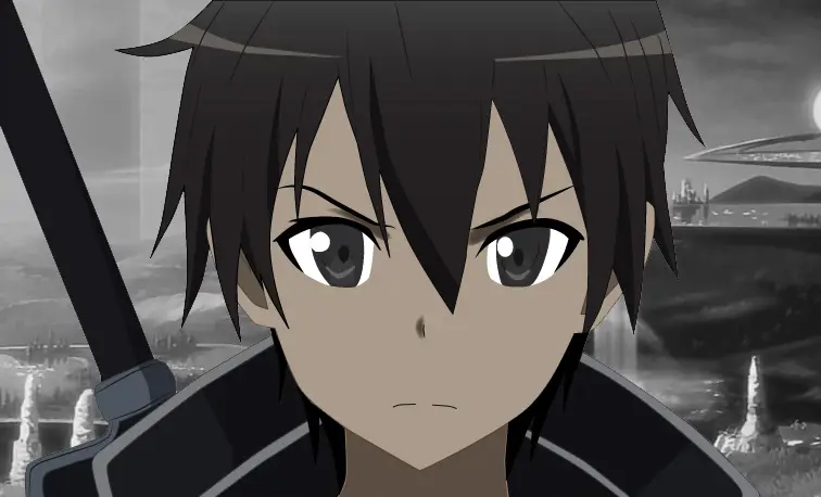 Gambar Kirito di Aincrad