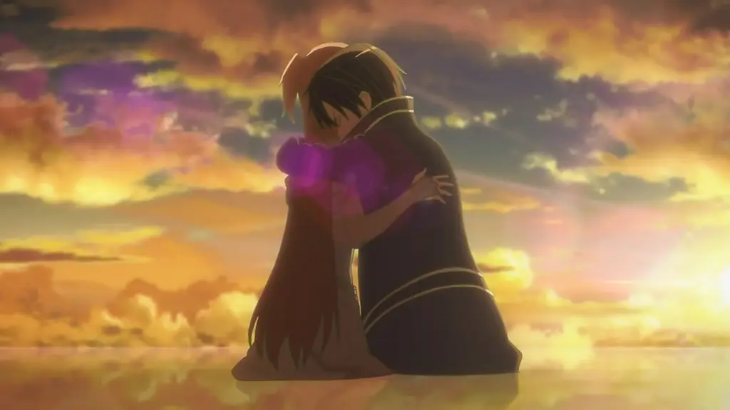Kirito dan Asuna, karakter utama dalam Sword Art Online season 1