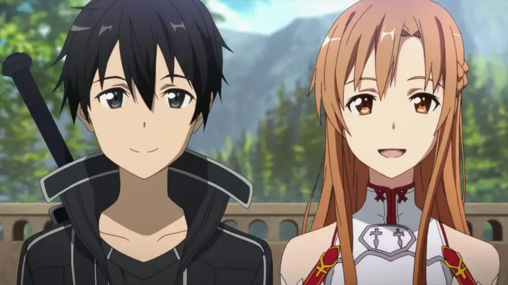 Gambar Kirito dan Asuna di Sword Art Online Progressive