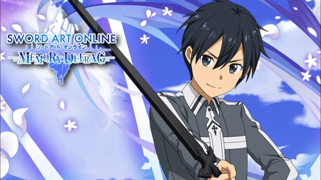 Kirito dengan pedang-pedangnya di dunia Aincrad