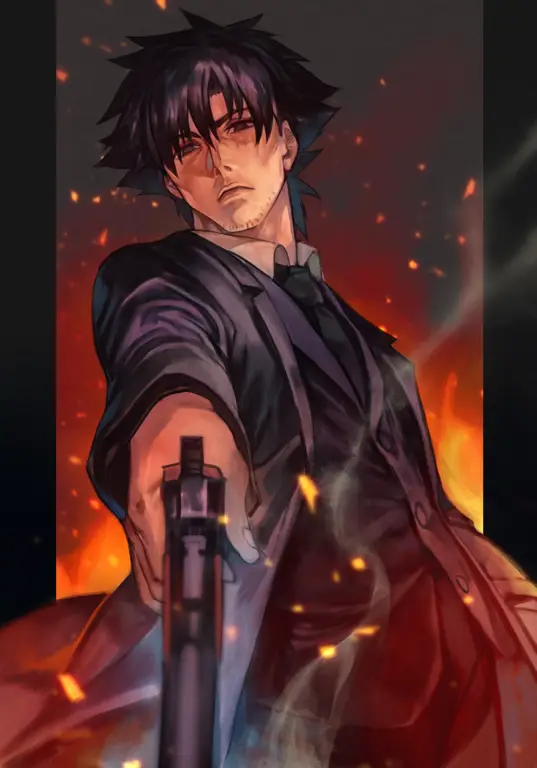 Gambar Kiritsugu Emiya dalam Fate Zero