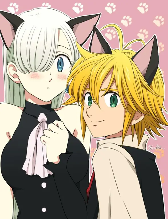 Kisah Cinta Meliodas dan Elizabeth Meliodas dan Elizabeth dalam Nanatsu no Taizai Season 4