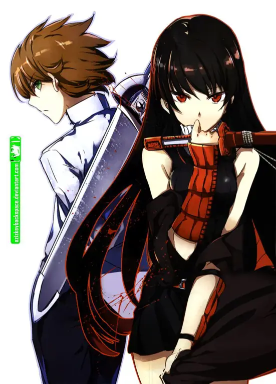 Akame dan Tatsumi, dua karakter utama dalam Akame ga Kill