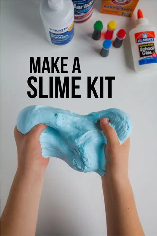 Gambar Kit DIY untuk membuat slime lucu