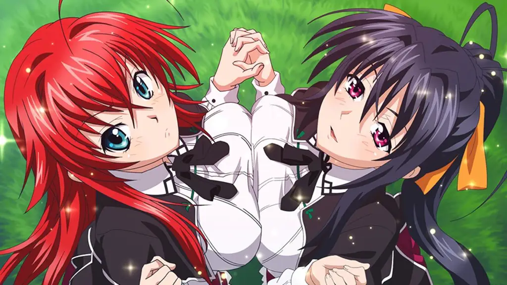 Karakter-karakter utama High School DxD berkumpul