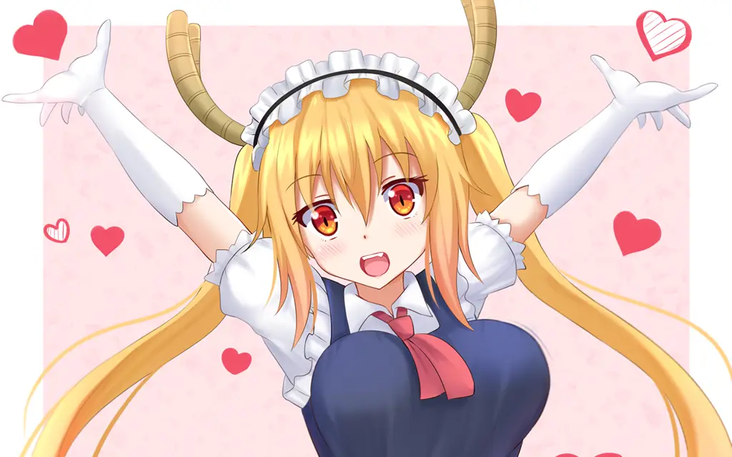 Kobayashi dan Tohru, karakter utama dalam anime