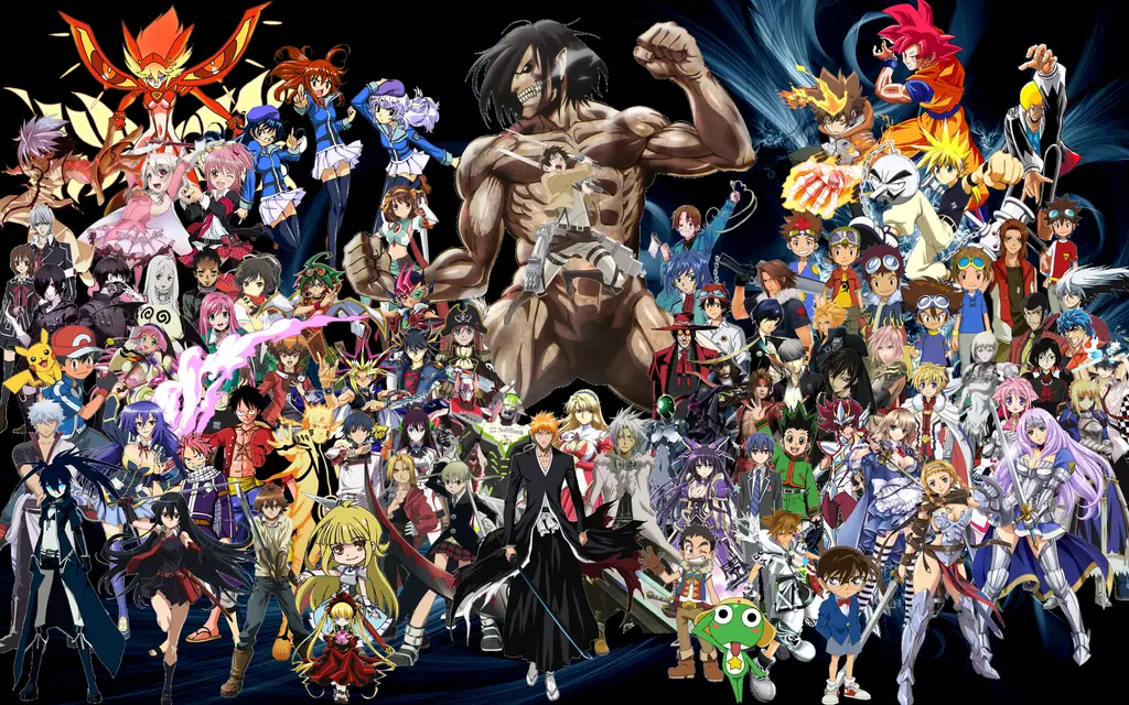 Kokoronashi dan Teman-Temannya Gambar beberapa karakter anime, termasuk Kokoronashi