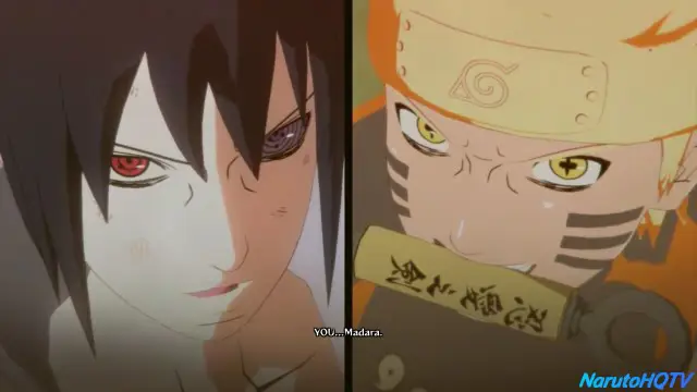 Naruto dan Sasuke melawan Madara dalam pertempuran terakhir