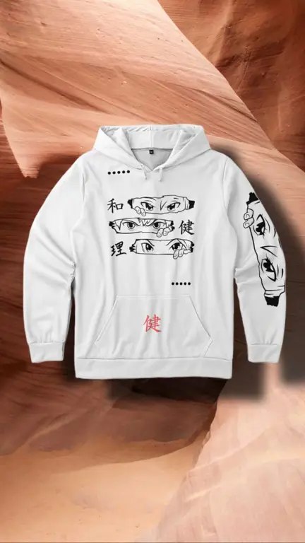 Berbagai desain anime hoodie yang tersedia di Shopee