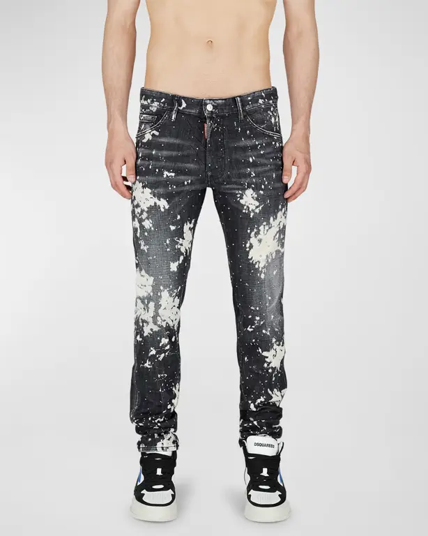 Berbagai model bleached jeans pria